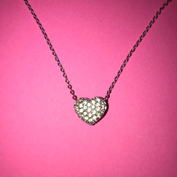 Swarovski Crystal Double-Sided Heart Necklace - Picture 2 of 5